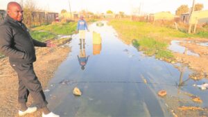 ‘Trapped in sewage’