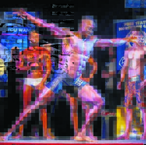 Body builders take the stage