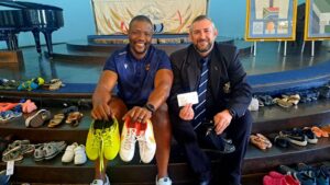 Cheetahs, Saints team up for shoe project