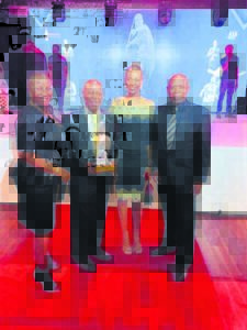 Recognised for role in athletics