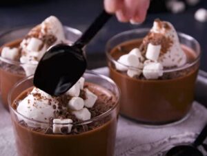 Have guests indulge in a rich choc mousse