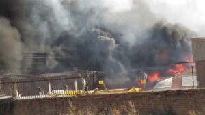 Rampant fire devastates Bfn recycling company