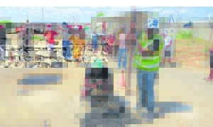 Residents fix conditions