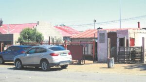 Young women besieged