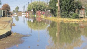 Flood of sludge abated
