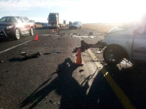 Four miraculously survive, three killed in a fatal accident on Free State road