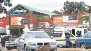 Looters shot in the foot