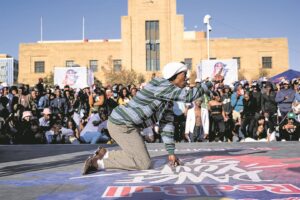 Local dancer struts his style
