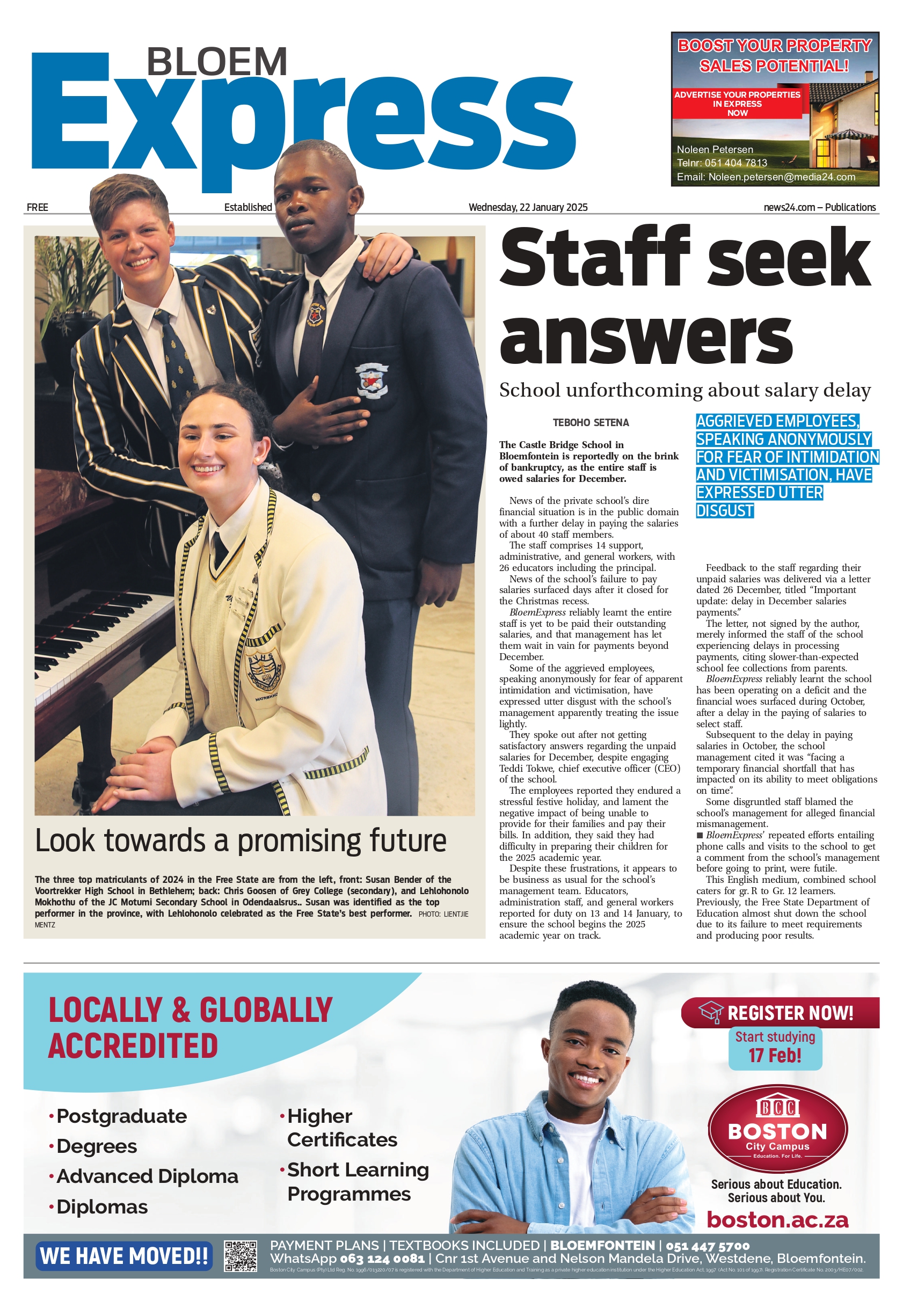 BloemExpress E-edition – 22 January 2025