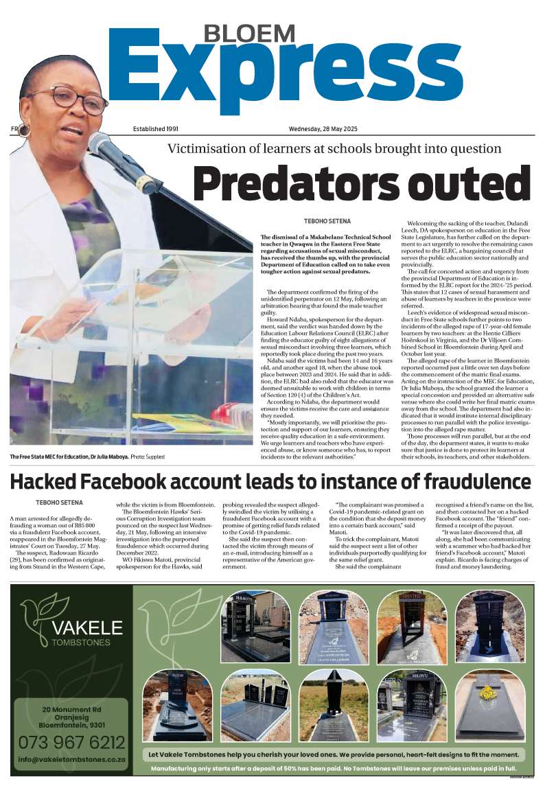 BloemExpress E-edition – 28 May 2025