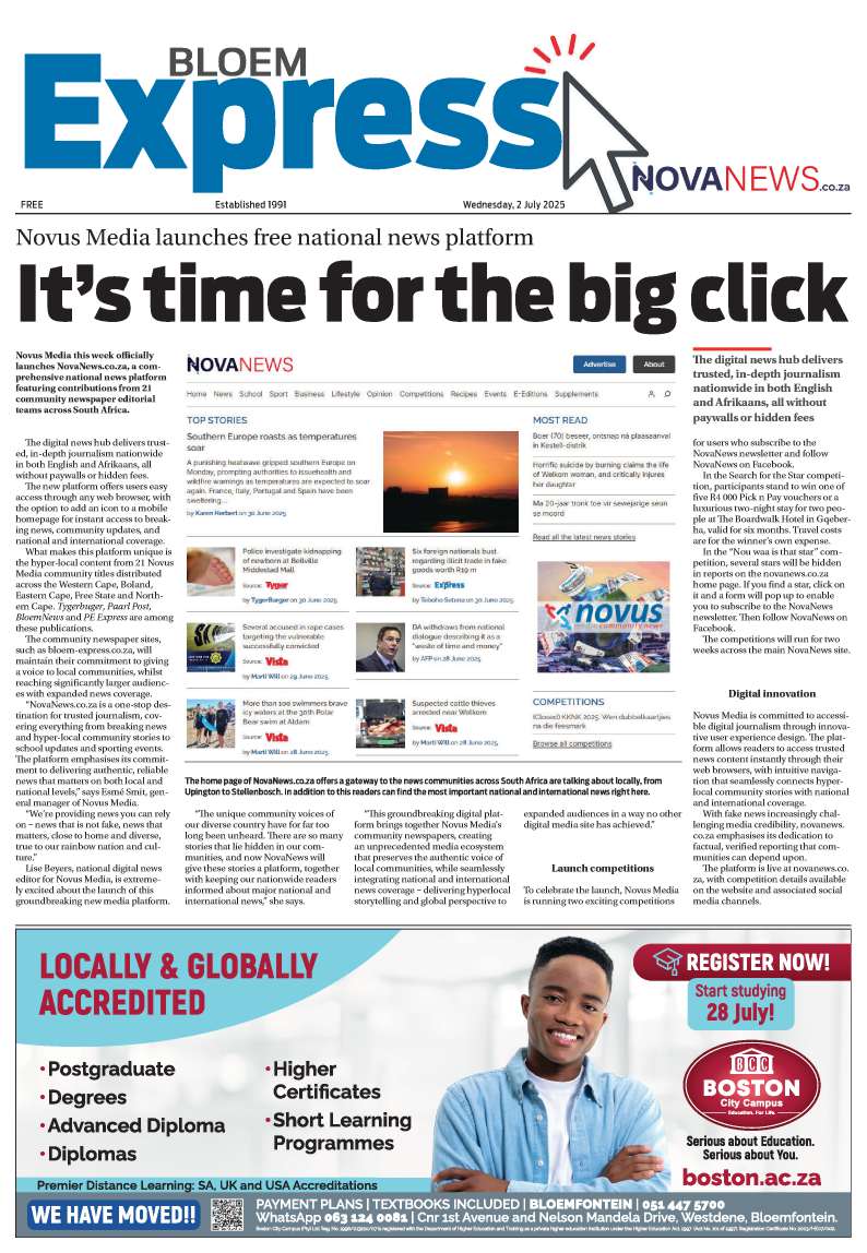 BloemExpress E-edition – 2 July 2025