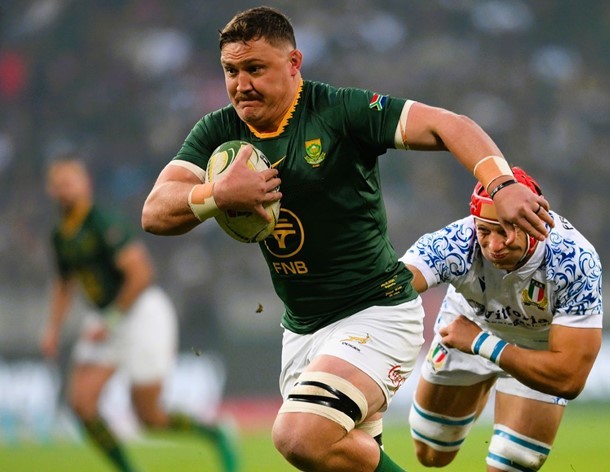 Springbok No 8 Jasper Wiese has been suspended for four matches following a World Rugby disciplinary hearing on Tuesday for the red card against Italy.