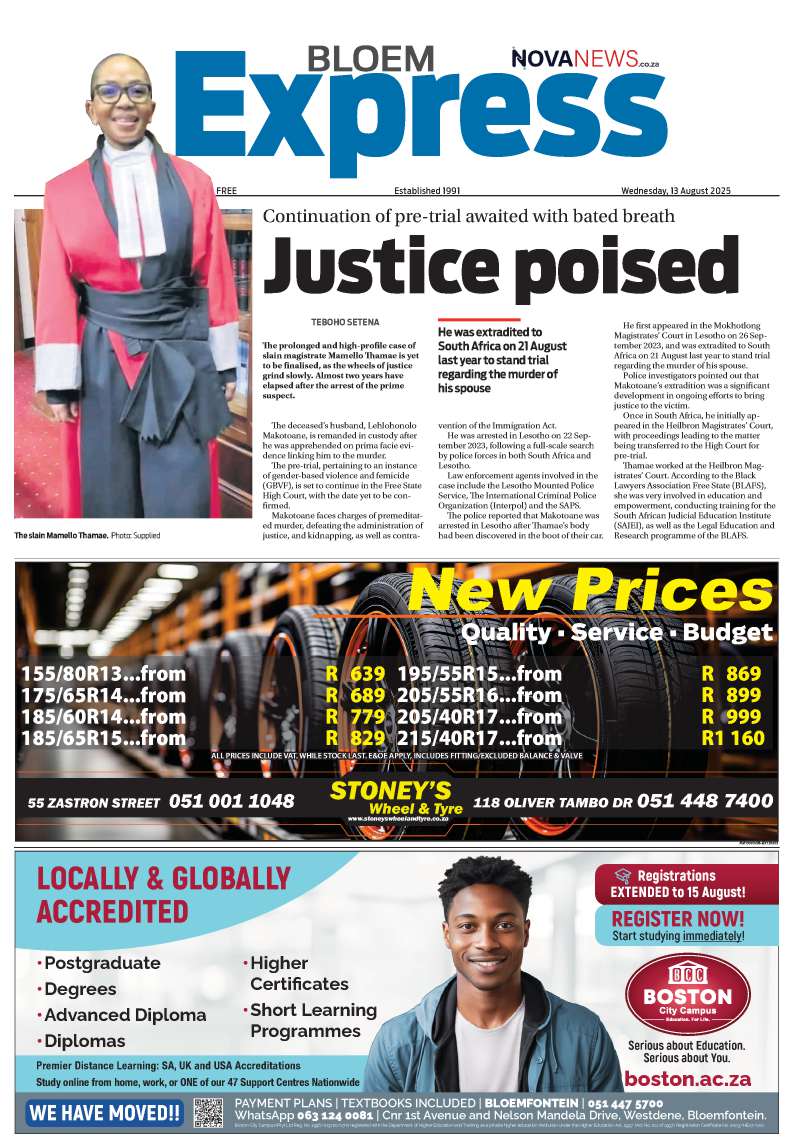 BloemExpress E-edition – 13 August 2025