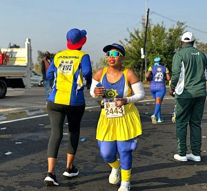 A strong contingent of SAPS runners left footprints in marathon