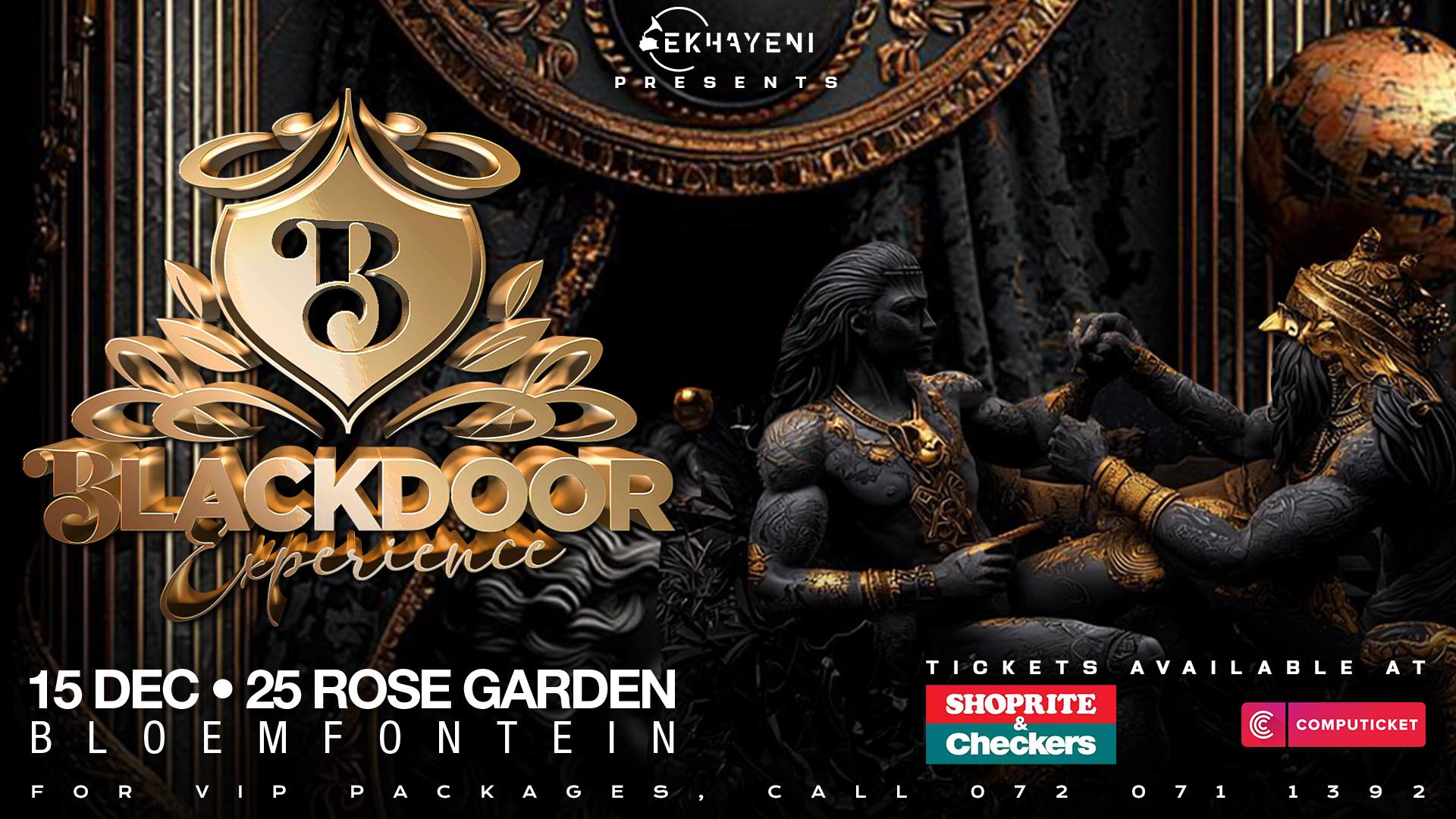 The Blackdoor Experience will take place in Bloemfontein on 15 December.