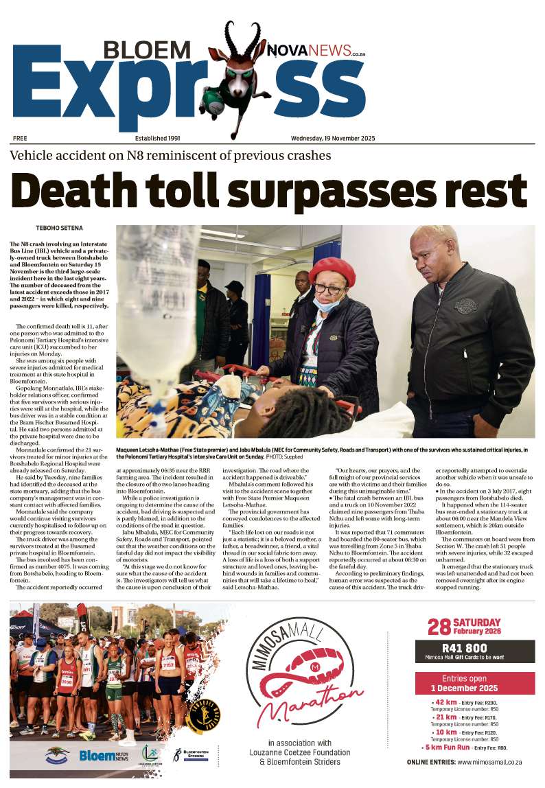 Bloem Express – E-edition 19 November 2025