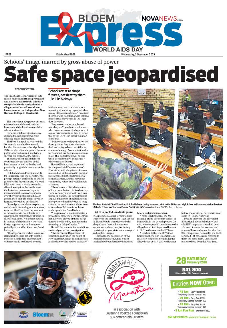 Bloem Express E-edition 3 December 2025