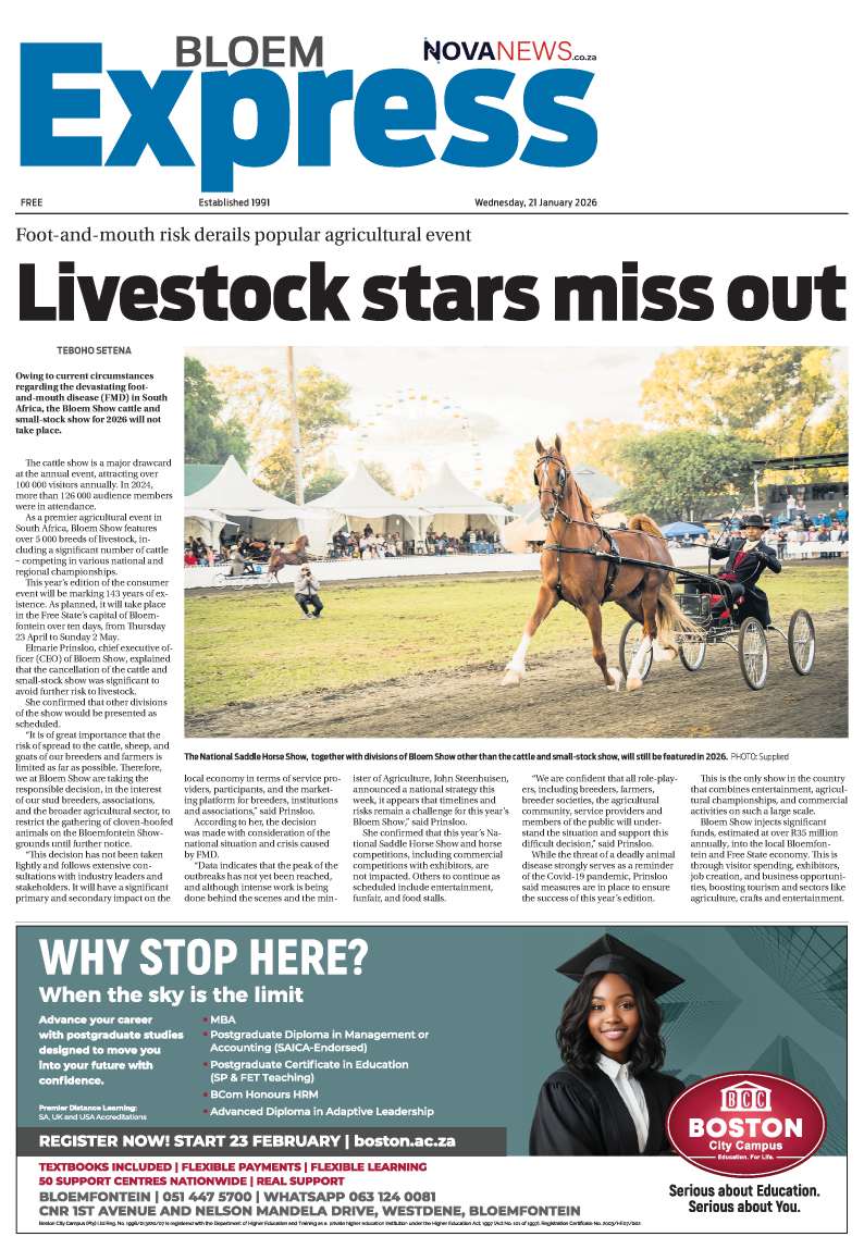 Bloem Express E-edition 21 January 2026