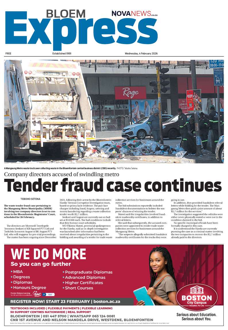 Bloem Express -E-edition 4 February 2026