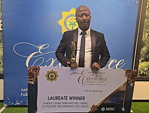 Law enforcer recognised for act of bravery among peers