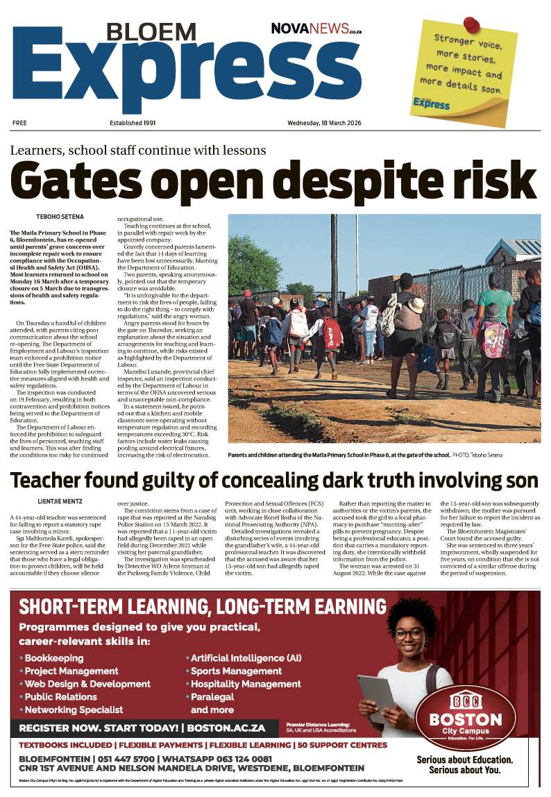 Bloem Express -E-edition 18 March 2026