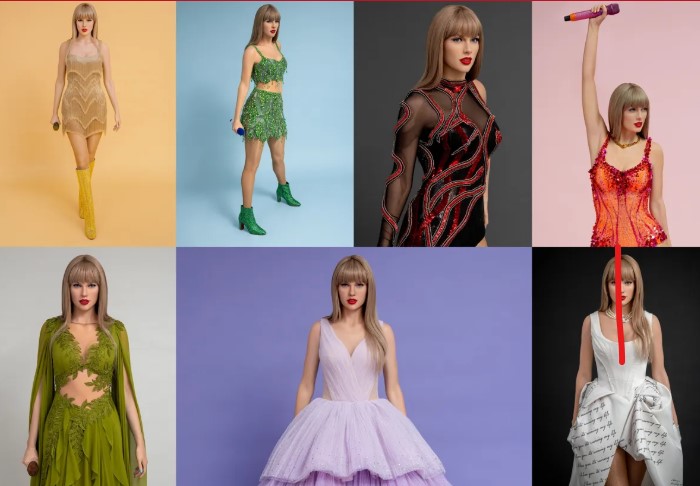 Madame Tussauds has unveiled 13 brand new Taylor Swift wax figures in a historic simultaneous launch spanning four continents.