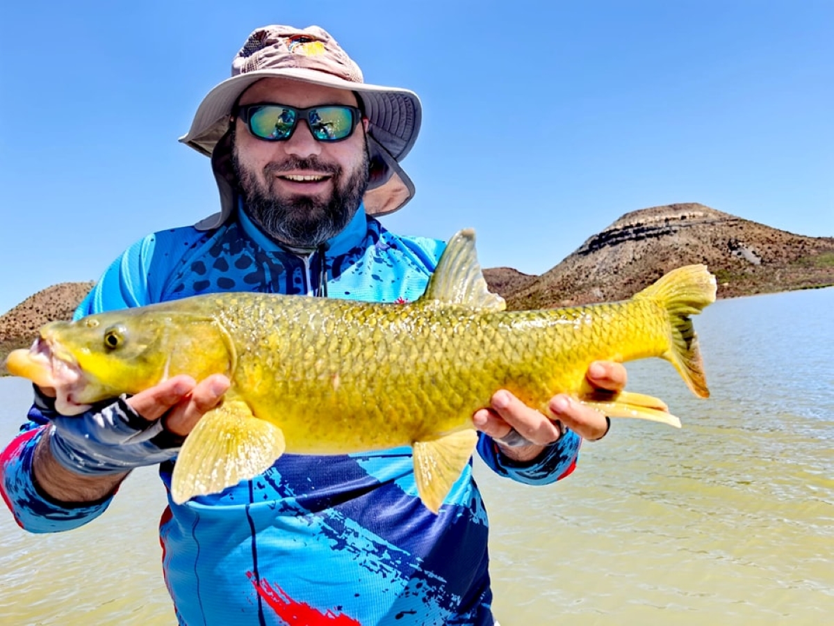 Stunning Smallmouth Yellowfish caught by Rudolph Venter
