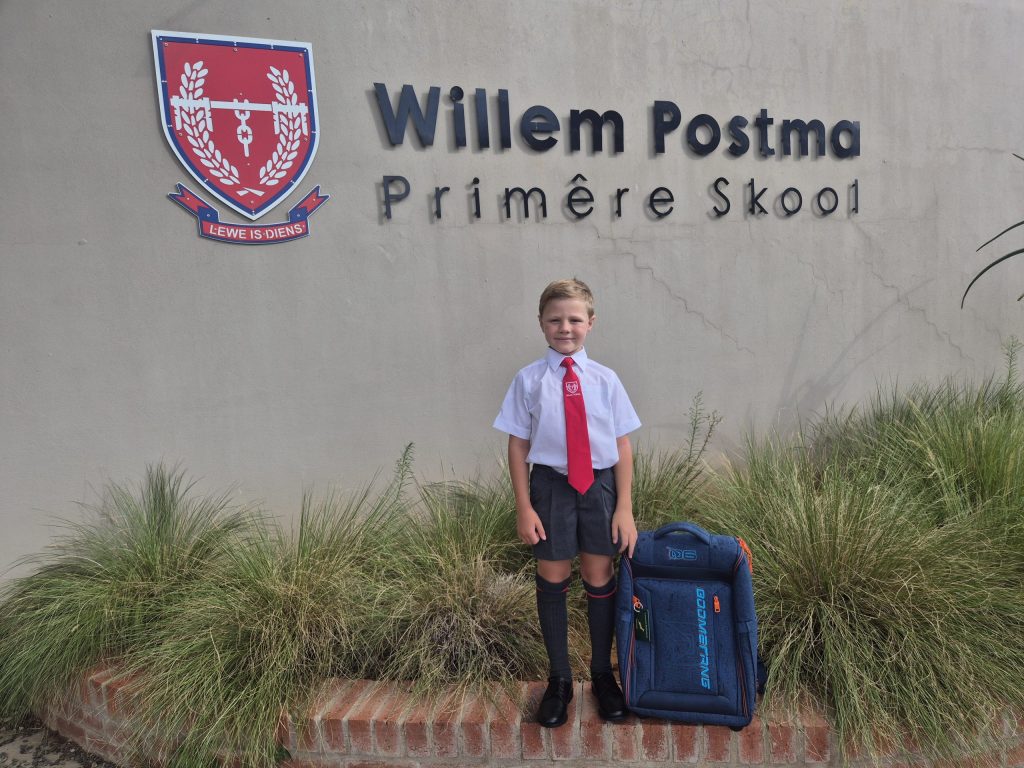 Louwrens Badenhorst van die Willem Postma Primere Skool.