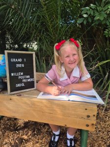 Gr. 1’s deel foto’s van hul eerste dag van skool