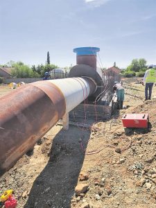 Funds required for pipeline project