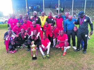 Railway Masters lift trophy
