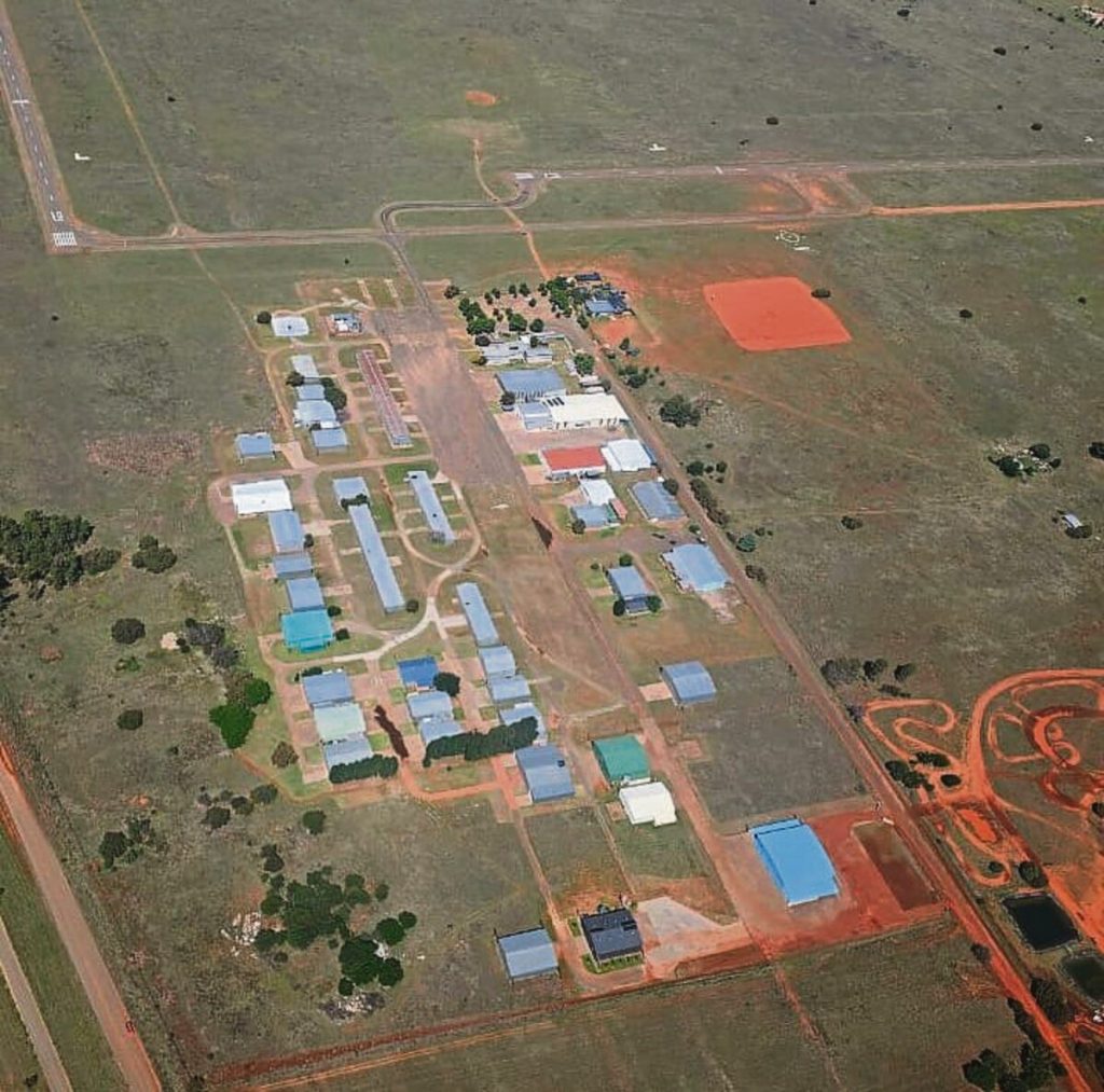 Die Tempe-lughawe buite Bloemfontein.