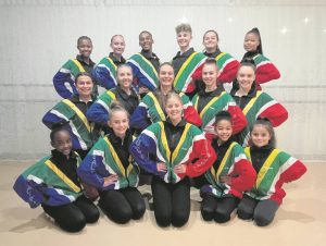 Bfn dancers fly SA flag