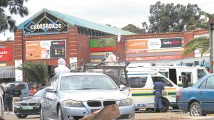 Looters shot in the foot