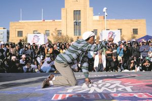 Local dancer struts his style