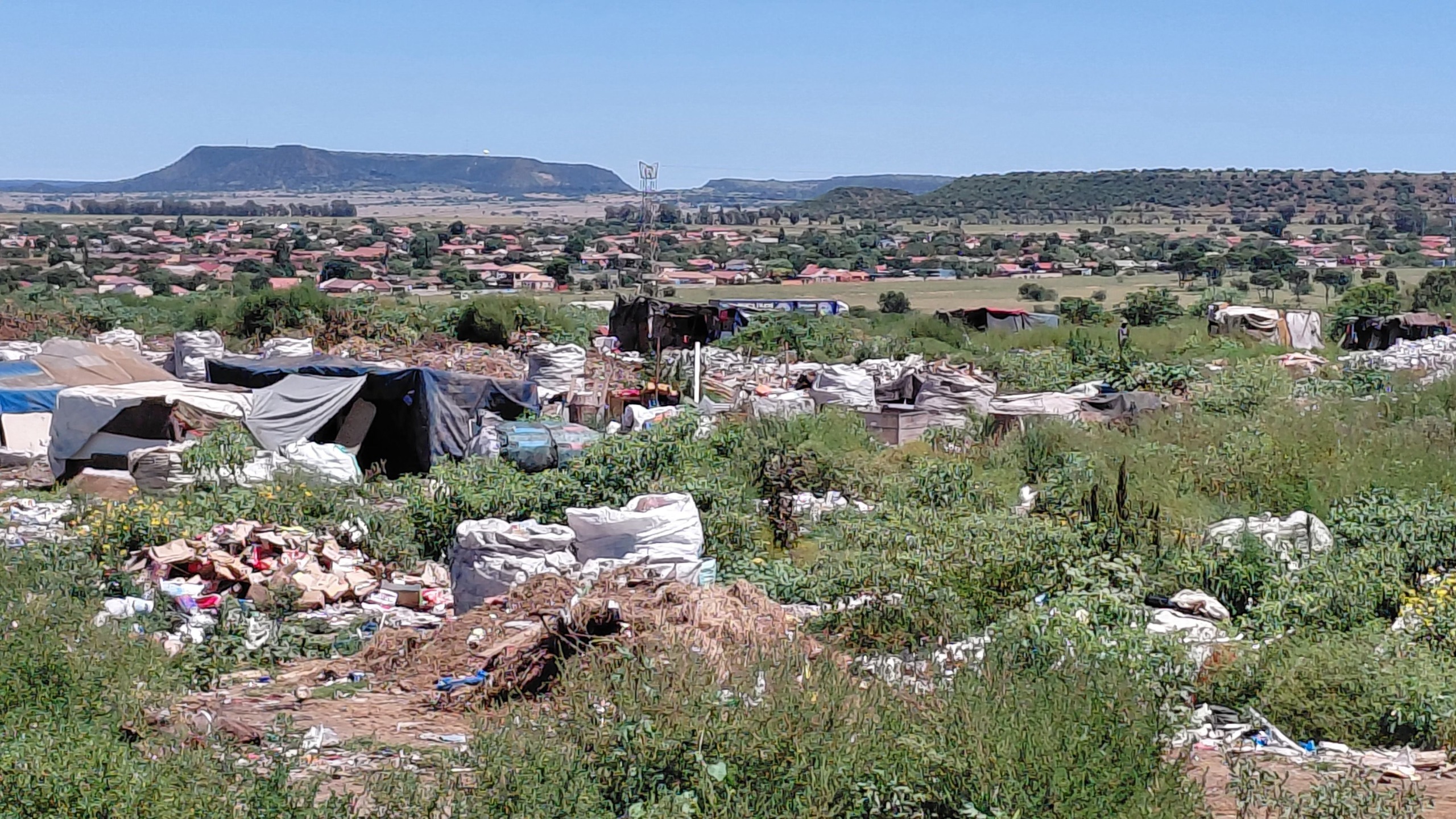 Skuilings op die suidelike stortingsterrein in Bloemfontein.
