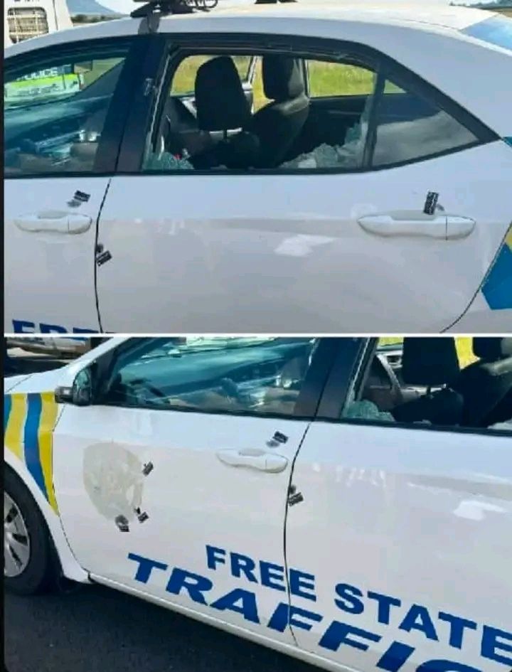 One traffic officer was injured during an in-transit-heist near Bloemfontein  PHOTO: Facebook.