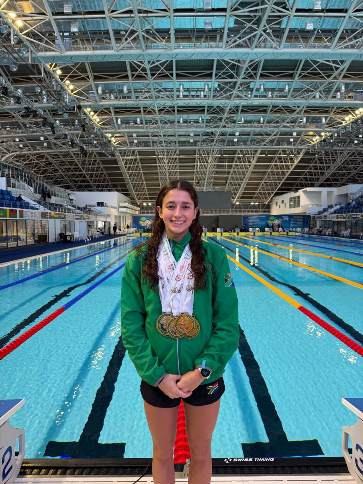 Young swimmer takes on Africa