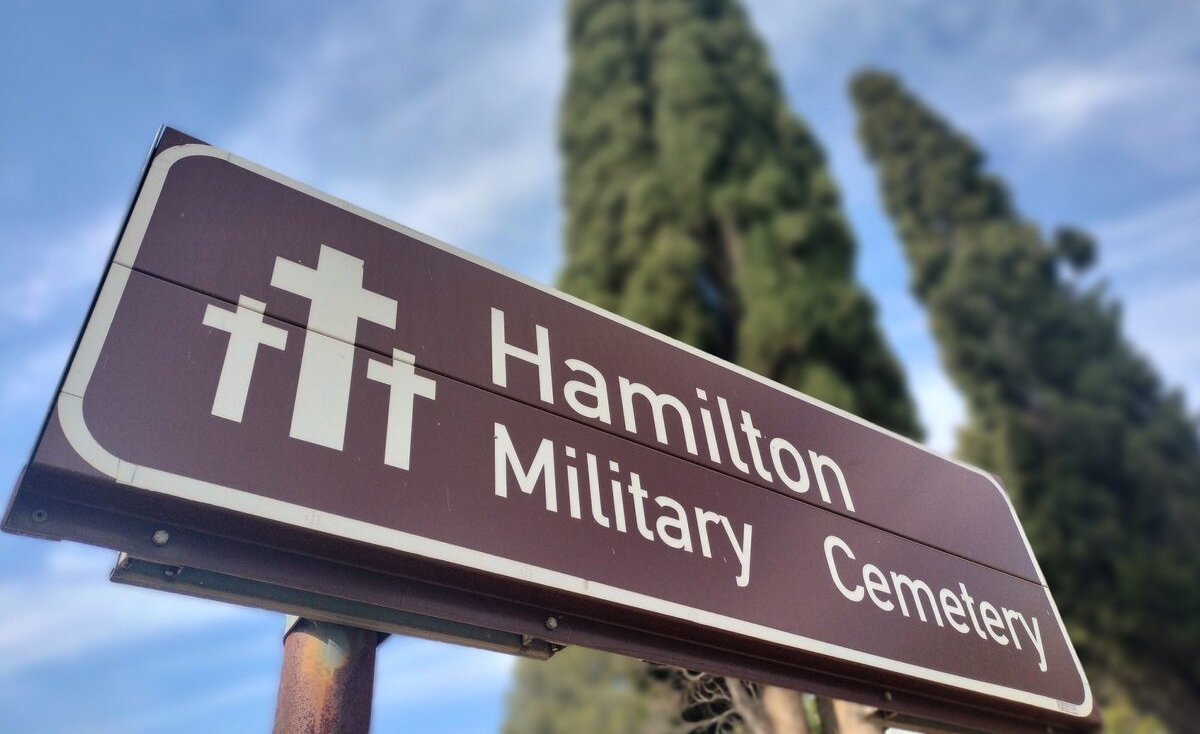 The Hamilton Military Cemetery.