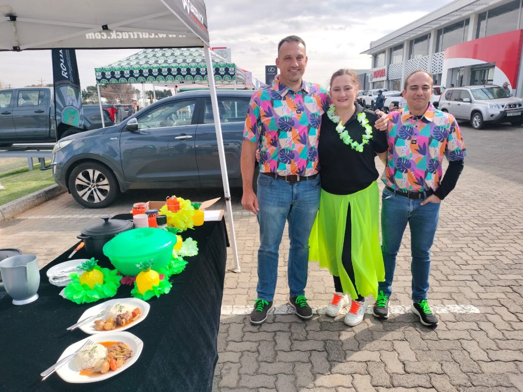 Die span van Cartrack wat 'n prys gewen het vir hul vrolike uitrustings