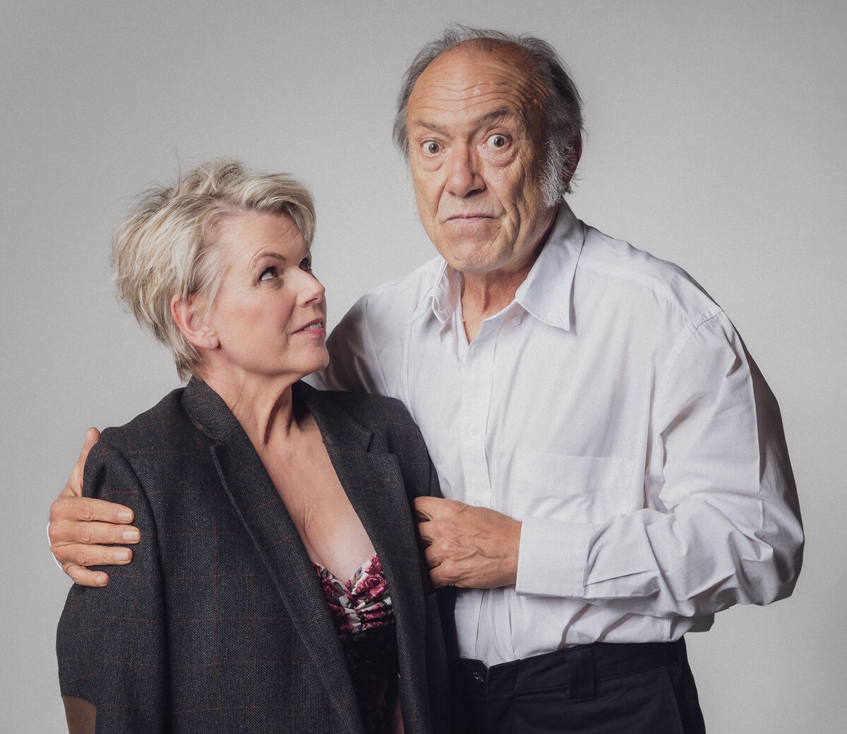 Margit Meyer-Rödenbeck en Frank Opperman is vanjaar op die Vrystaat Kunstefees te sien in die produksie Eerste vir alles. FOTO: Gys Loubser