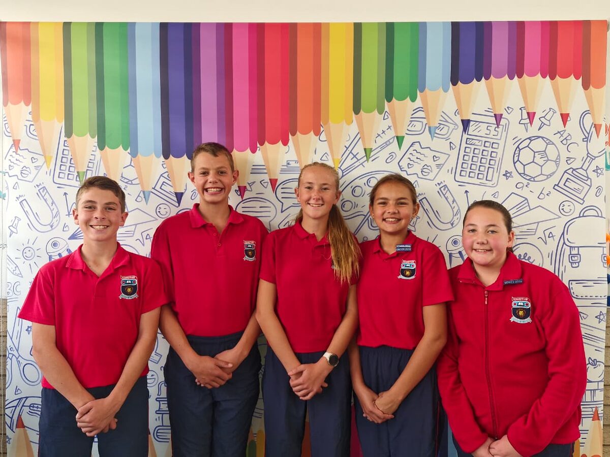 Die gr. 7-deelnemers was Divan Kleyn ,Tommie Wessels, Kara de Villiers, Alissa Kemp en Zauneiy Hughes.