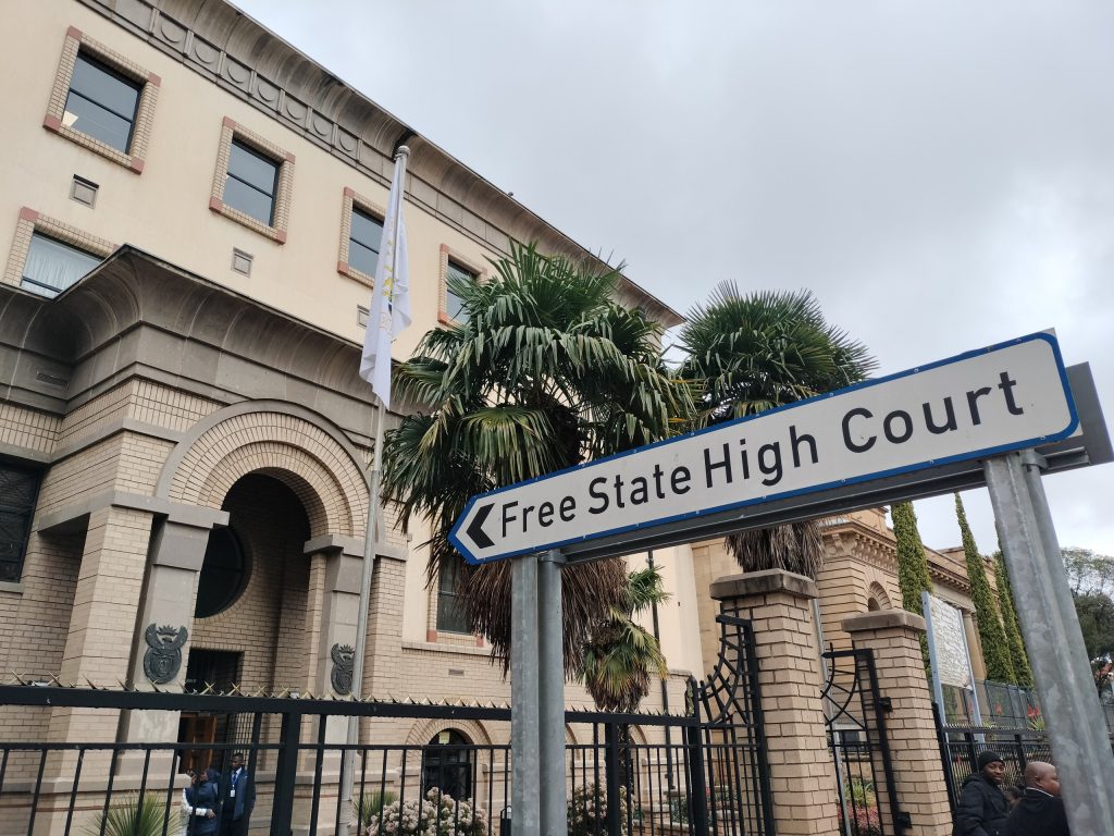 The Free State High Court in Bloemfontein where an urgent interdict by the Lourierpark Neighbourhood Association was struck off the roll on Friday 12 June.