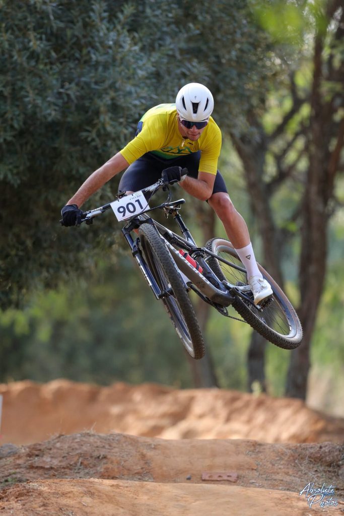 A participant of the Free State XCO Championship on 19 and 20 June, also held at Happy Valley.