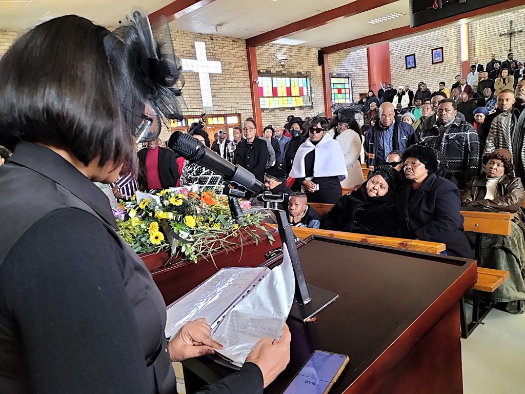 Moabi reads message from Kgotso's mother
