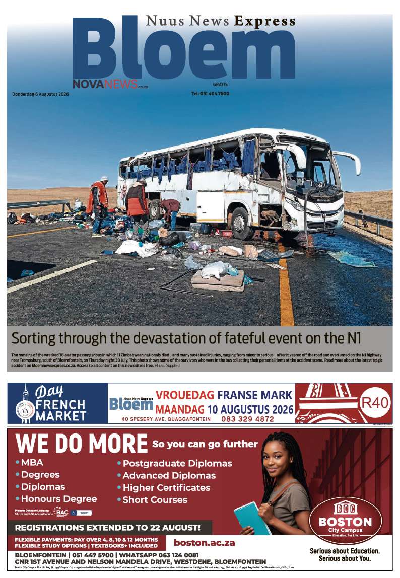 BloemNuusExpress – E-Edition – 6 Augustus 2026