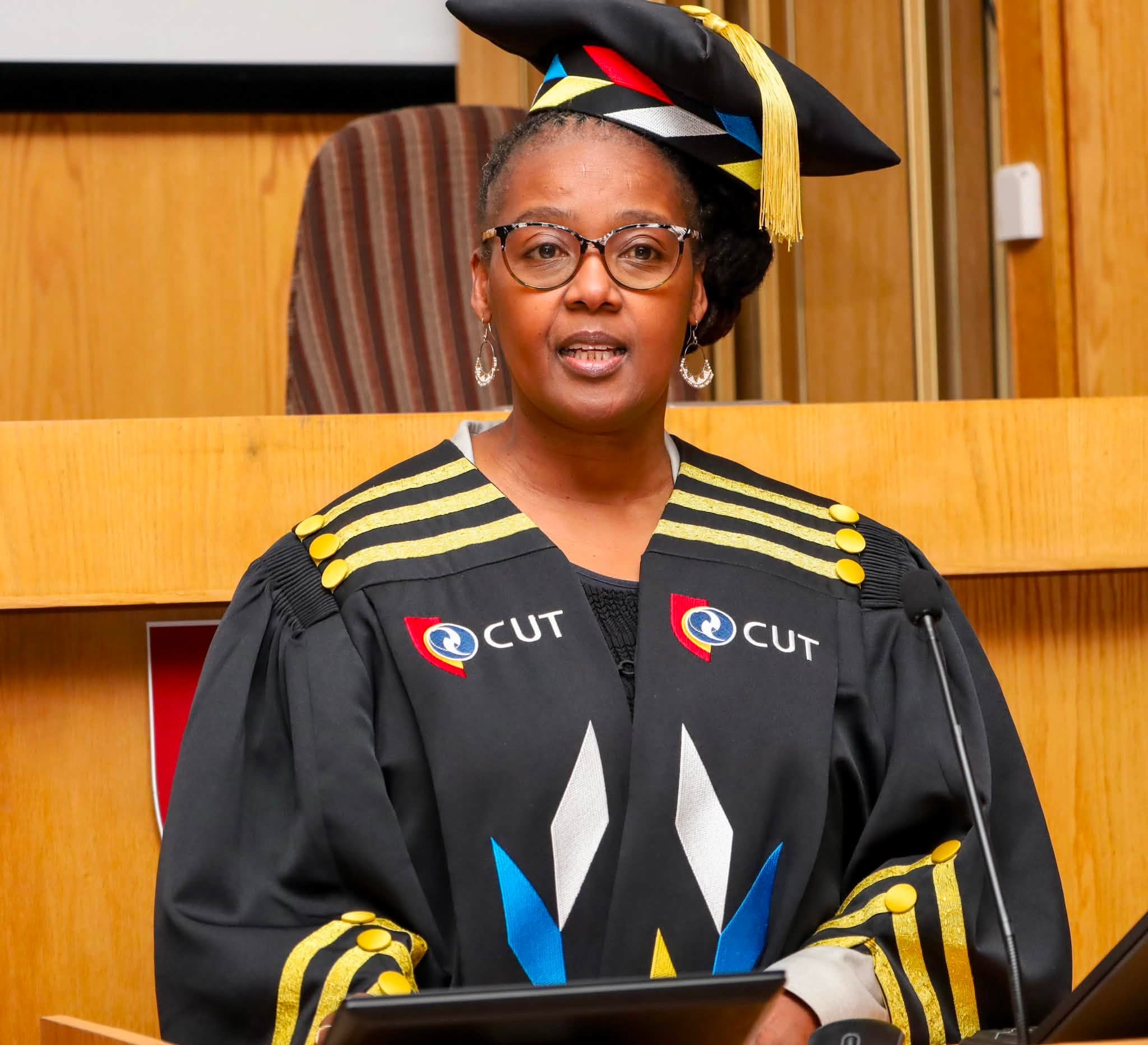 The outgoing Central University of Technology, Free State first woman Vice-Chancellor
