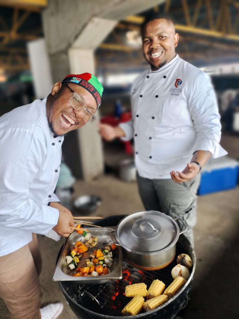 Thabiso Nkitseng (left) and Lehlohonolo Matsepe of the CUT
