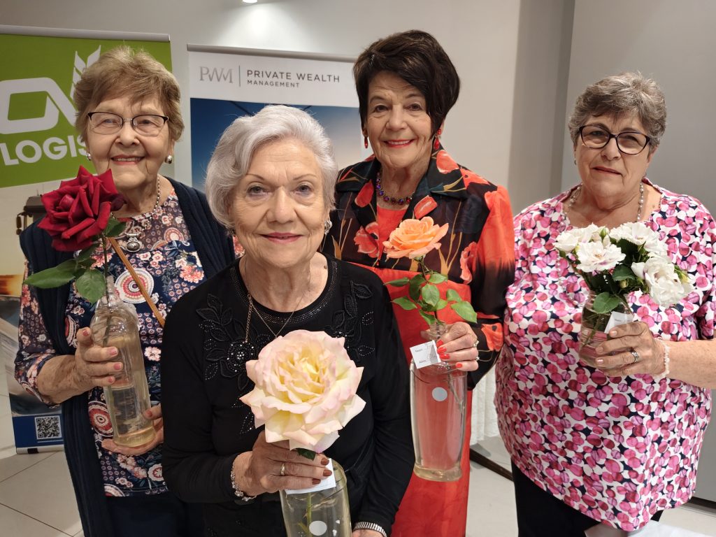  Elsa Joubert, Wilma Lourens, Frieda Zerwick en Kotie Erasmu
