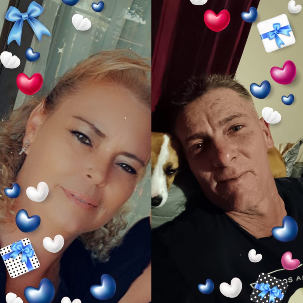 Karen de Wet en haar verloofde Raymond Morton.